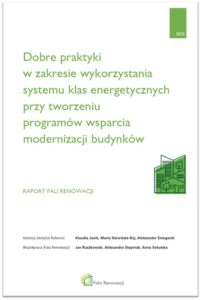 Opracowanie – Klasy energetyczne w programach wsparcia